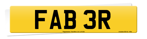 Registration number FAB 3R